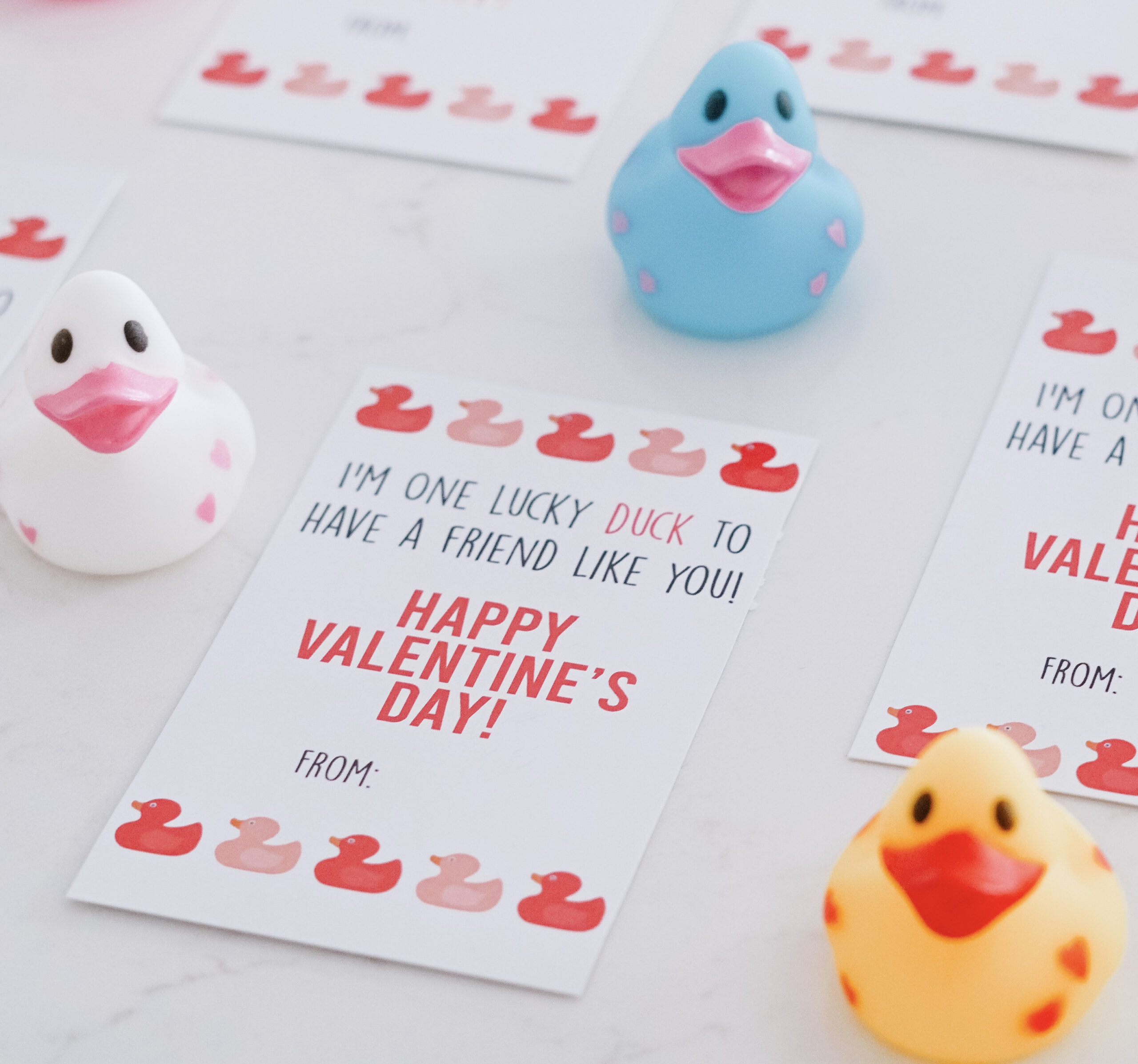 Lucky Duck Valentine'S Day Cards | inside Free Lucky Duck Valentine Printable