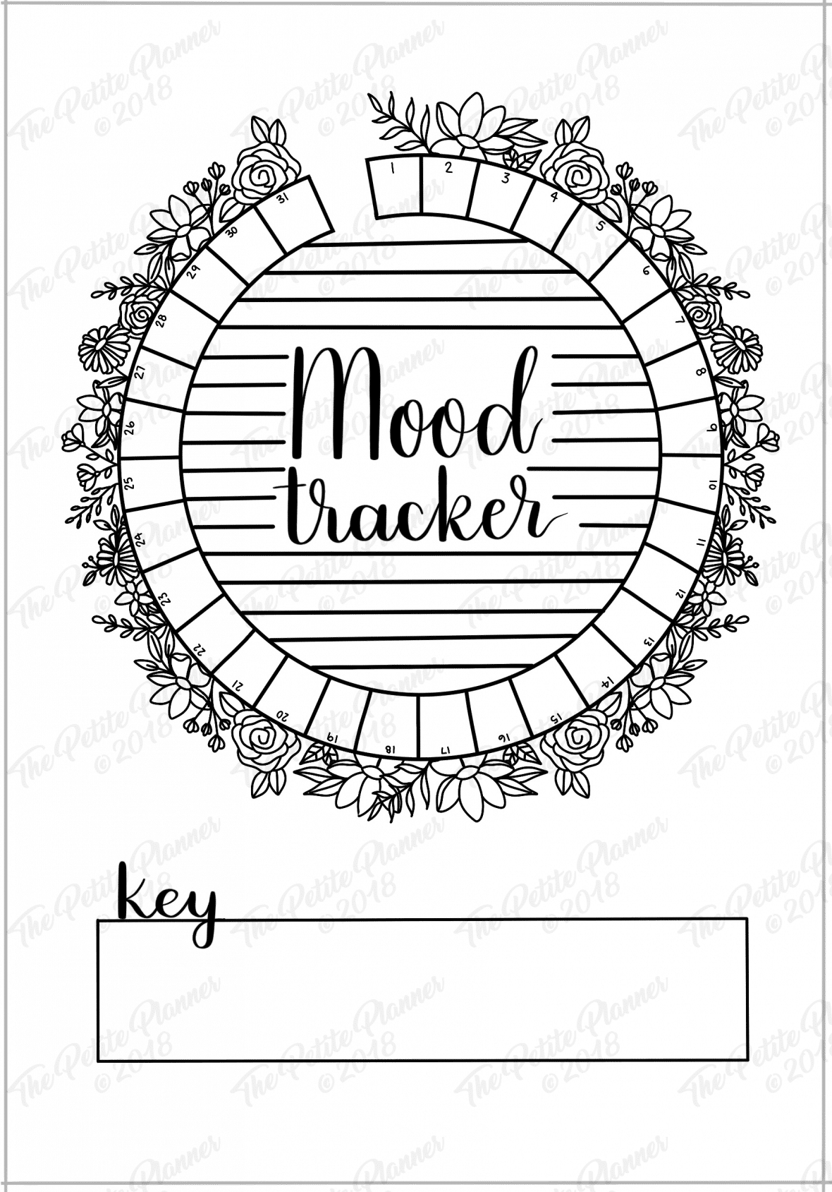 March 2019 Printable Bullet Journal Setup within March Mood Tracker Printable