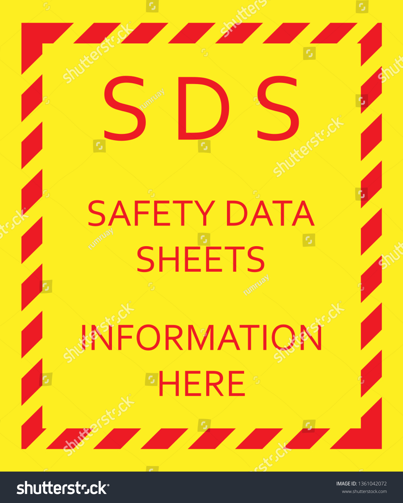 Material Safety Data Sheet Hazard Safe Stock Vector (Royalty Free with regard to Template Printable Printable Free Sds Cover Sheet For Binder