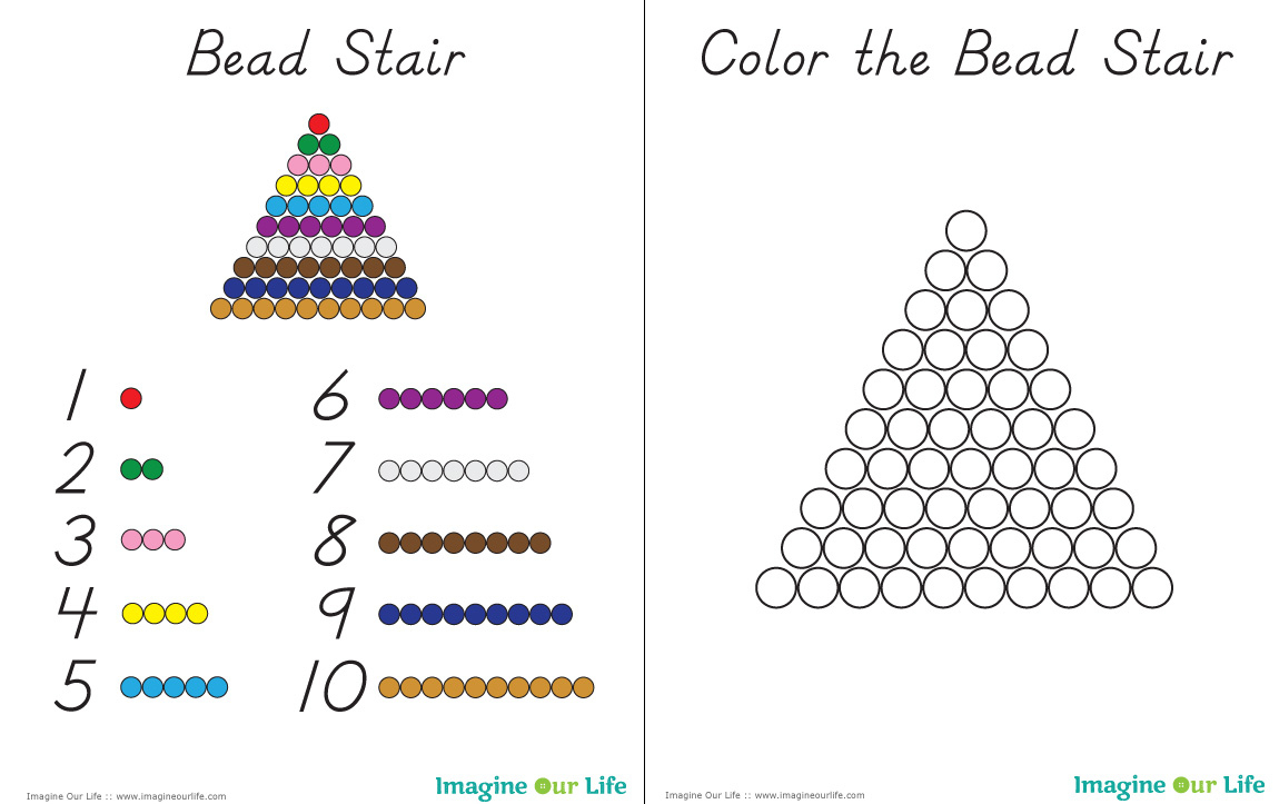 Math | Imagine Our Life intended for Montessori Beads Printable Free