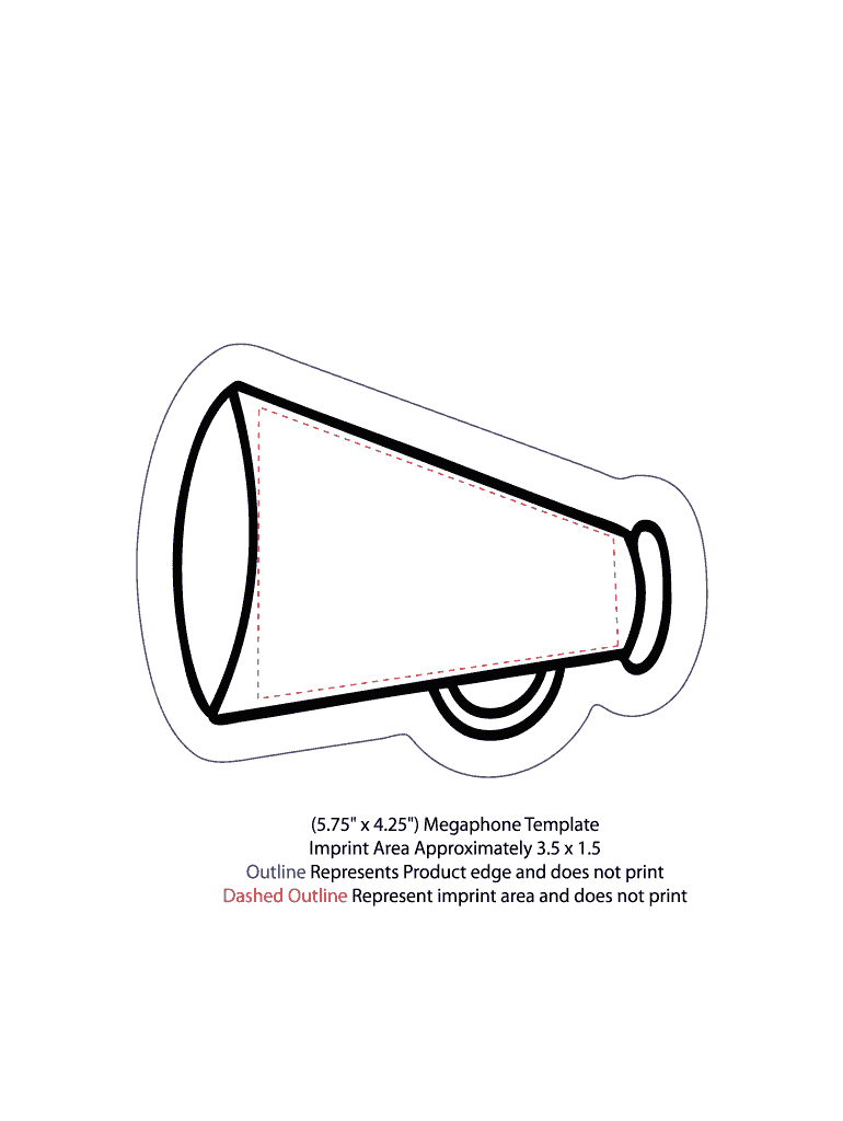 Megaphone Template: Fill Out &amp;amp; Sign Online | Dochub regarding Free Printable Paper Megaphone Template