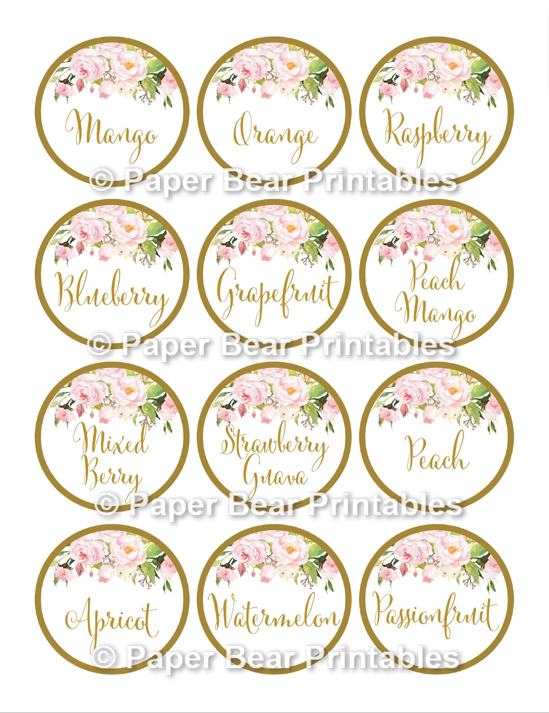 Mimosa Bar Juice Labels, Mimosa Bar, Editable Juice Labels, Juice with Free Printable Mimosa Bar Juice Labels