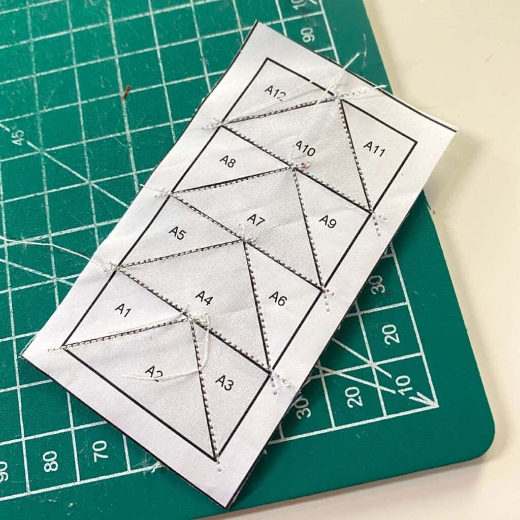 Mini Flying Geese Free Foundation Paper Piecing Pattern &amp;amp; Tutorial intended for Free Printable Flying Geese Templates