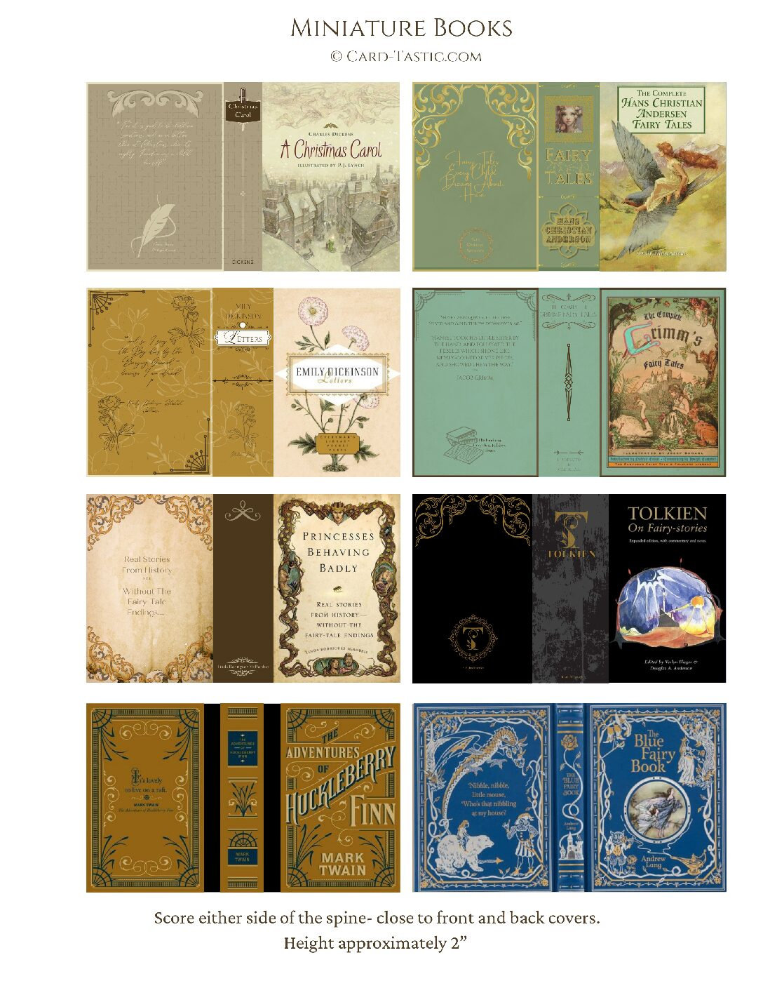 Miniature Book -📚 Printables – Card-Tastic regarding Free Printable Miniature Books
