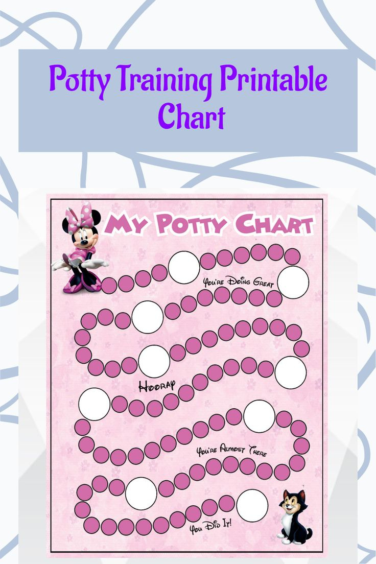 Minnie Potty Training Chart Printable Minnie Mouse Potty - Etsy throughout Minnie Mouse Potty Chart Printable Free