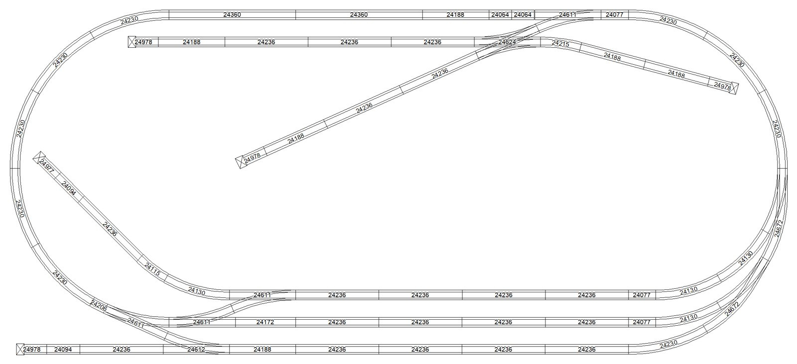 Model Train Layouts &amp;amp; Track Plans In Ho Scale - Various Projects with regard to Free Printable Ho Scale Track Templates