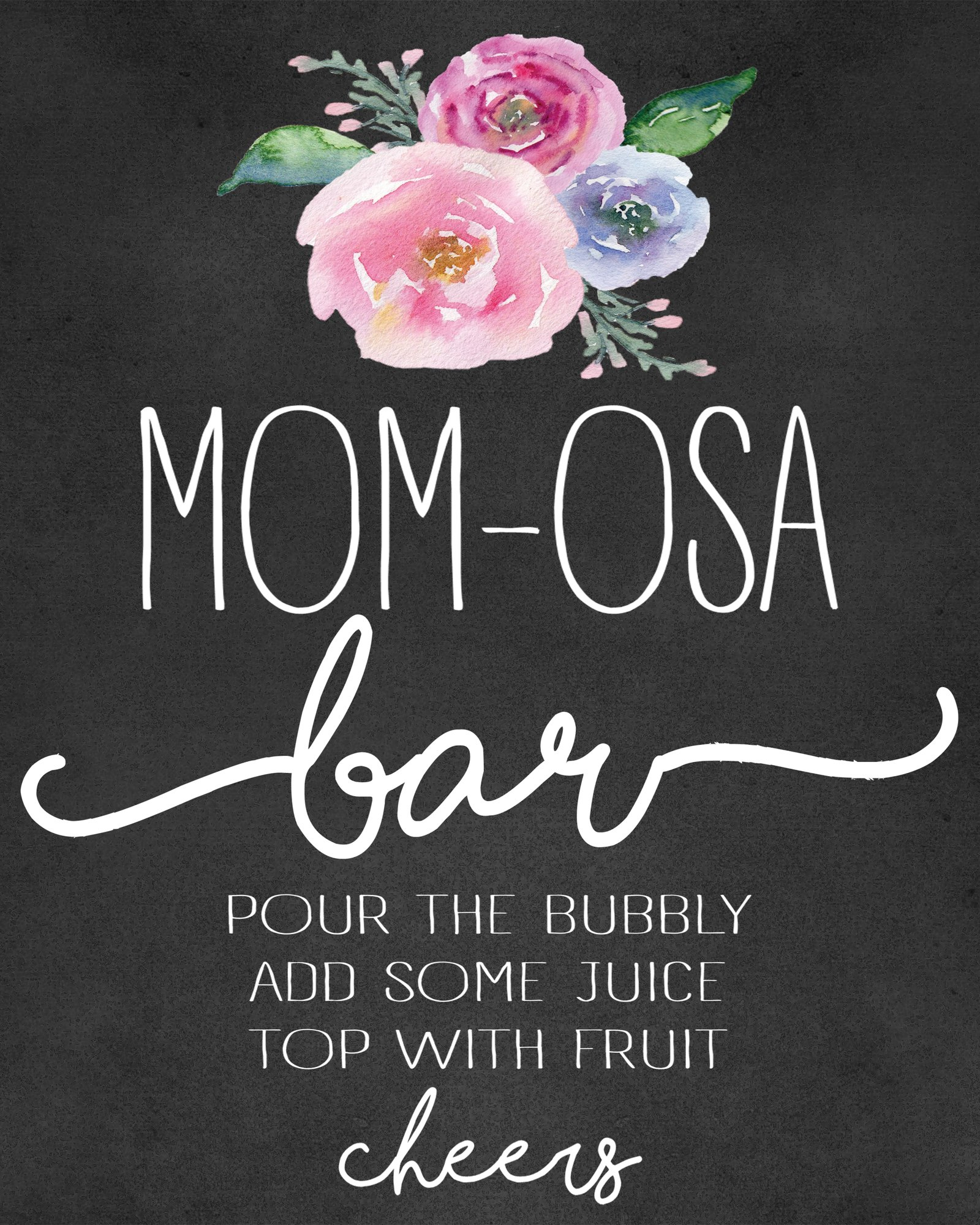 Mom-Osa Bar With Free Printables in Mom Osa Bar Printable Free