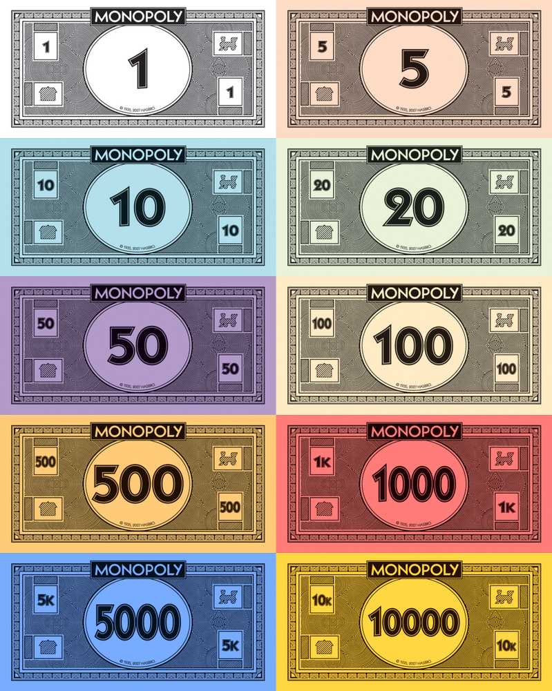 Monopoly Money Printable - Worksheets Library within Free Printable Monopoly Money Printable