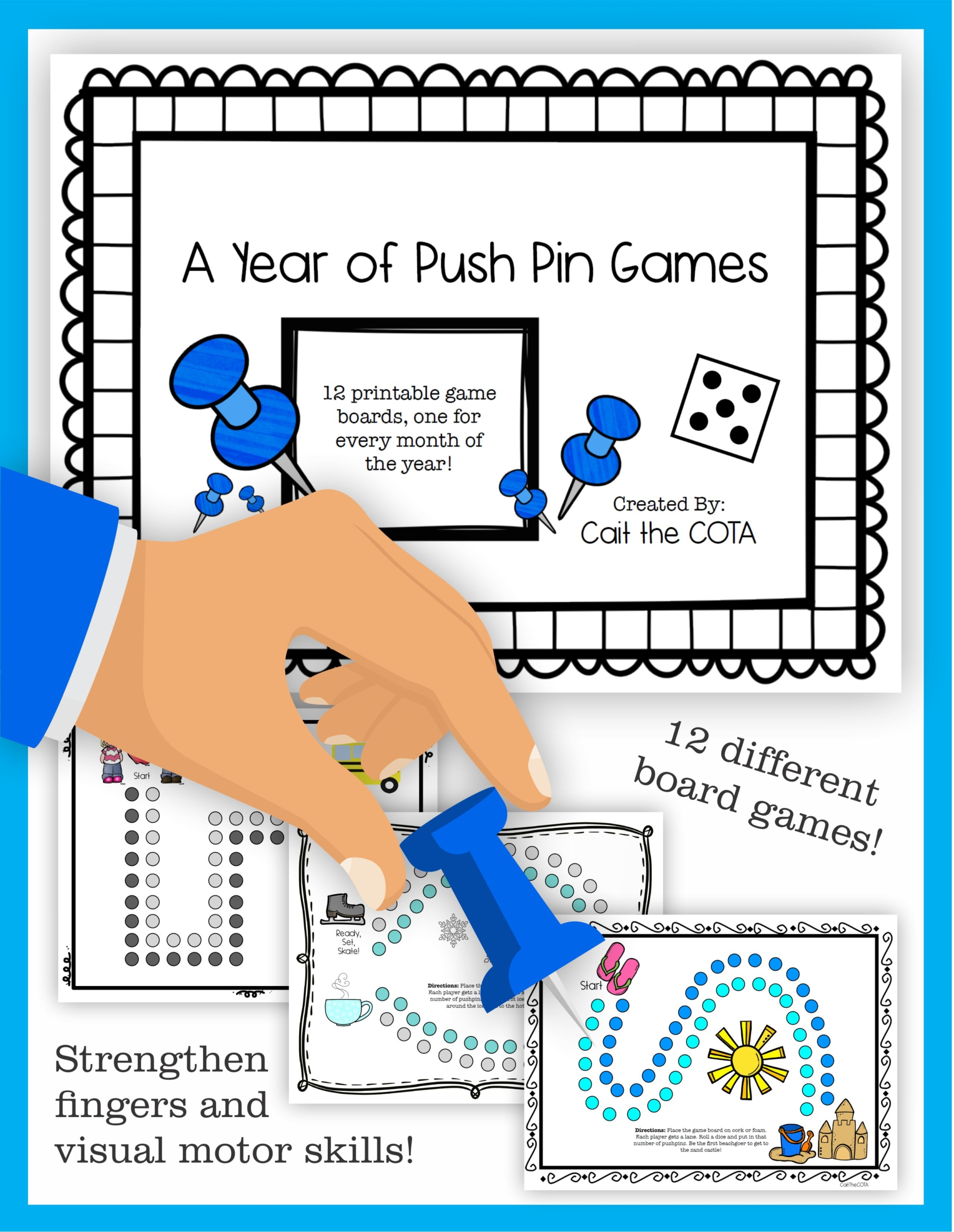Montessori Pin Poking Games For All Year within Montessori Pin Poking Printable Free