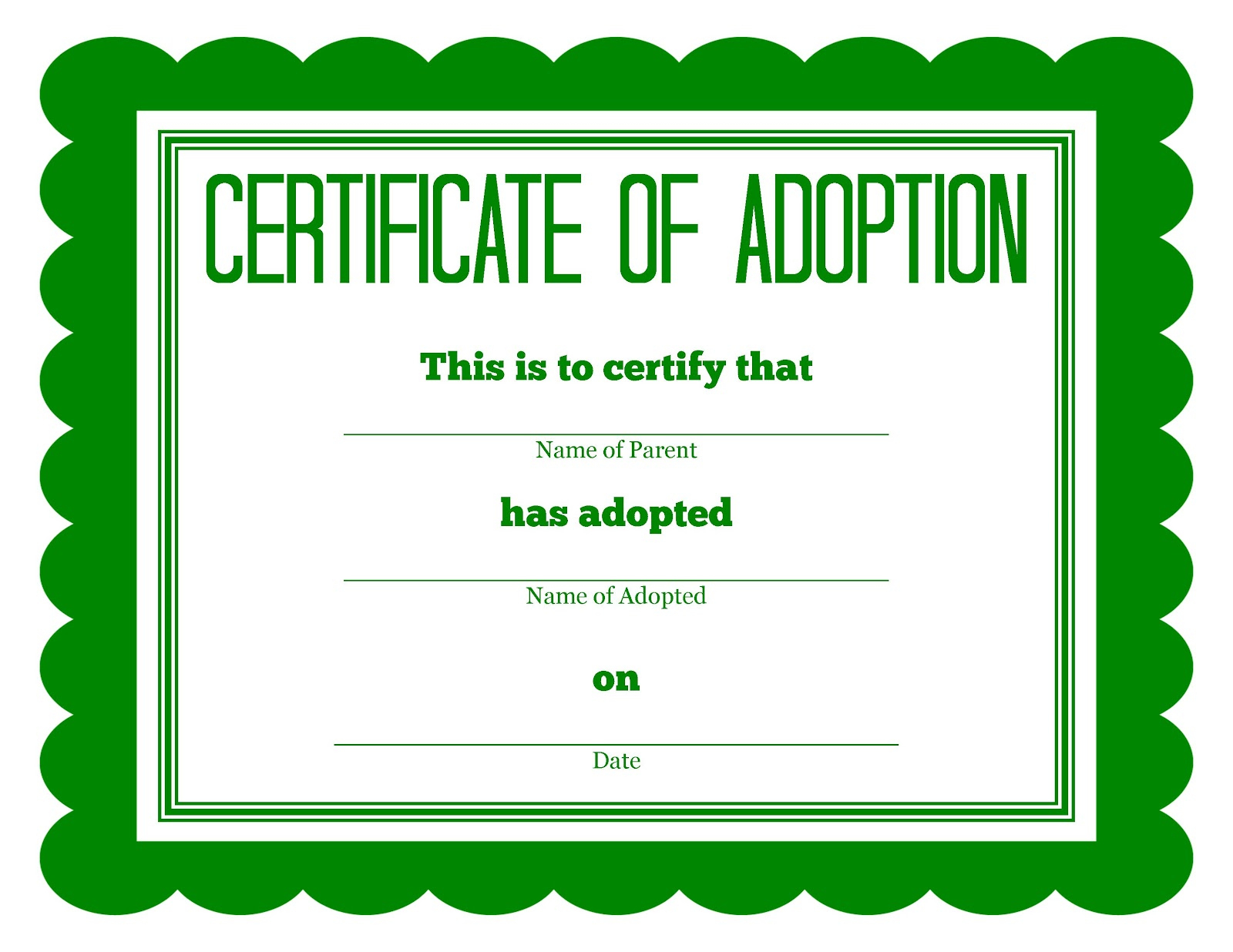 More Stuffed Animal Adoption Certificates throughout Stuffed Animal Adoption Certificate Free Printable