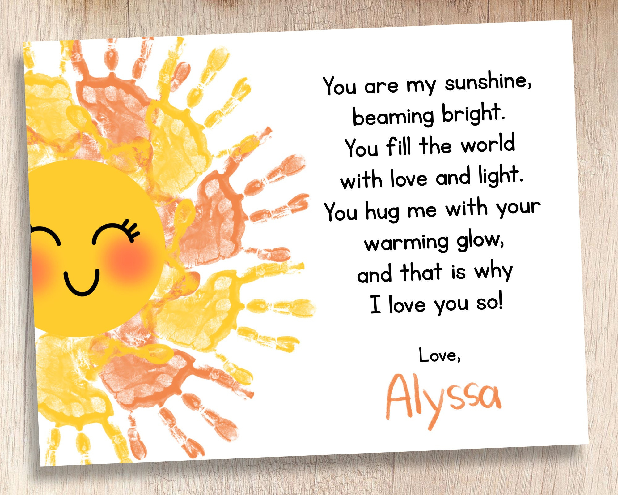 Mother&amp;#039;S Day Printable | You Are My Sunshine | Teacher &amp;amp; Parent within Mom You Are My Sunshine Printable