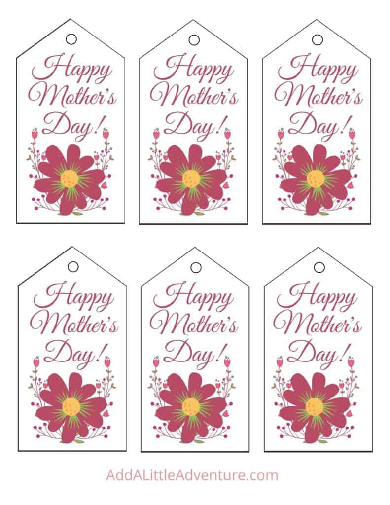 Mother&amp;#039;S Day Tags - Free Printables - Add A Little Adventure with regard to Mothers Day Gift Tags Free Printable