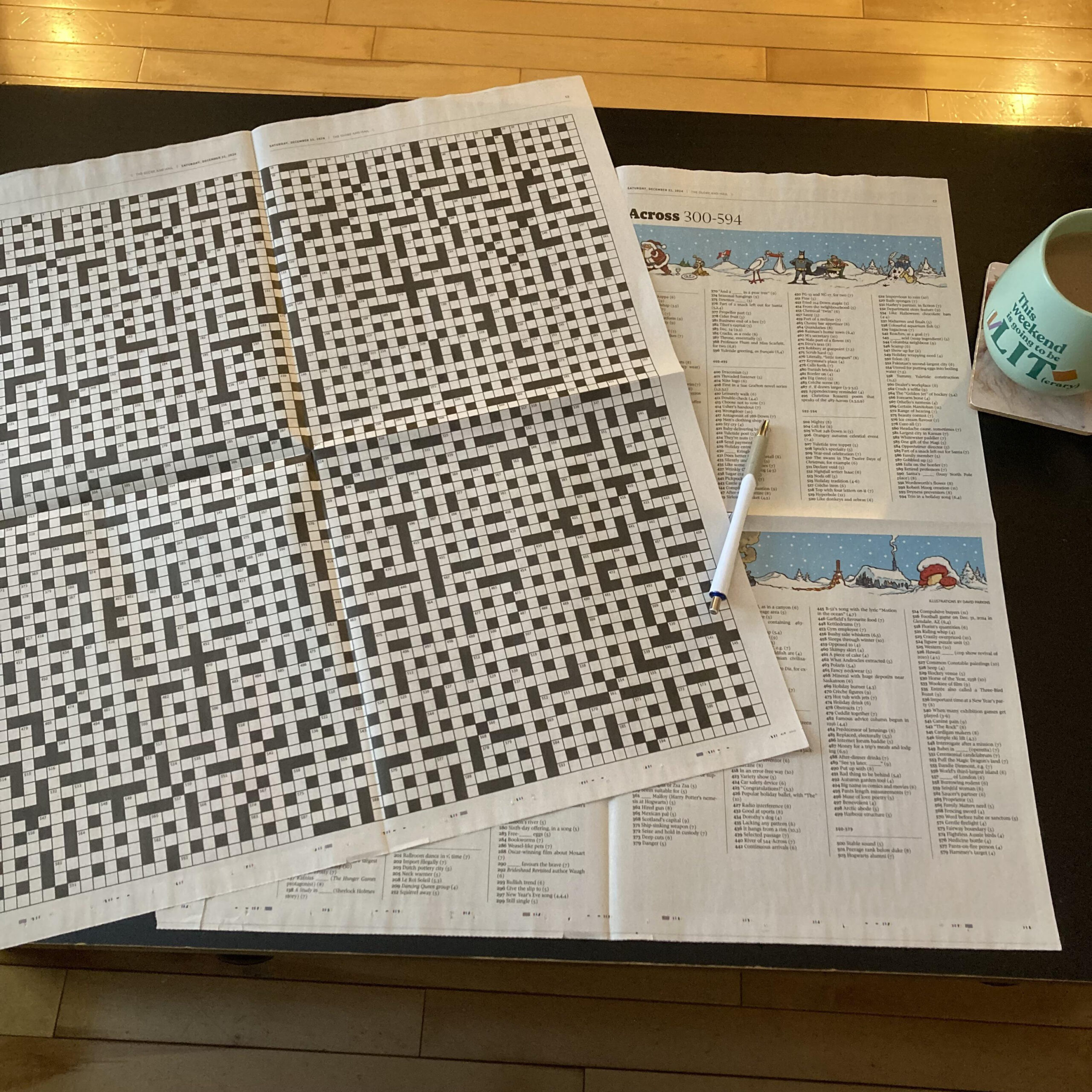My Christmas Eve Tradition: The Giant Holiday Crossword From The throughout Free Printable Cryptic Crosswords Globe And Mail
