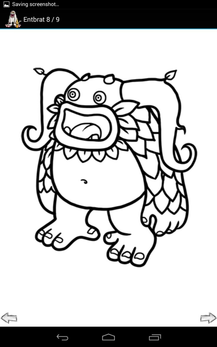 My Singing Monsters Coloring Pages Sketch Coloring Page for My Singing Monsters Printable