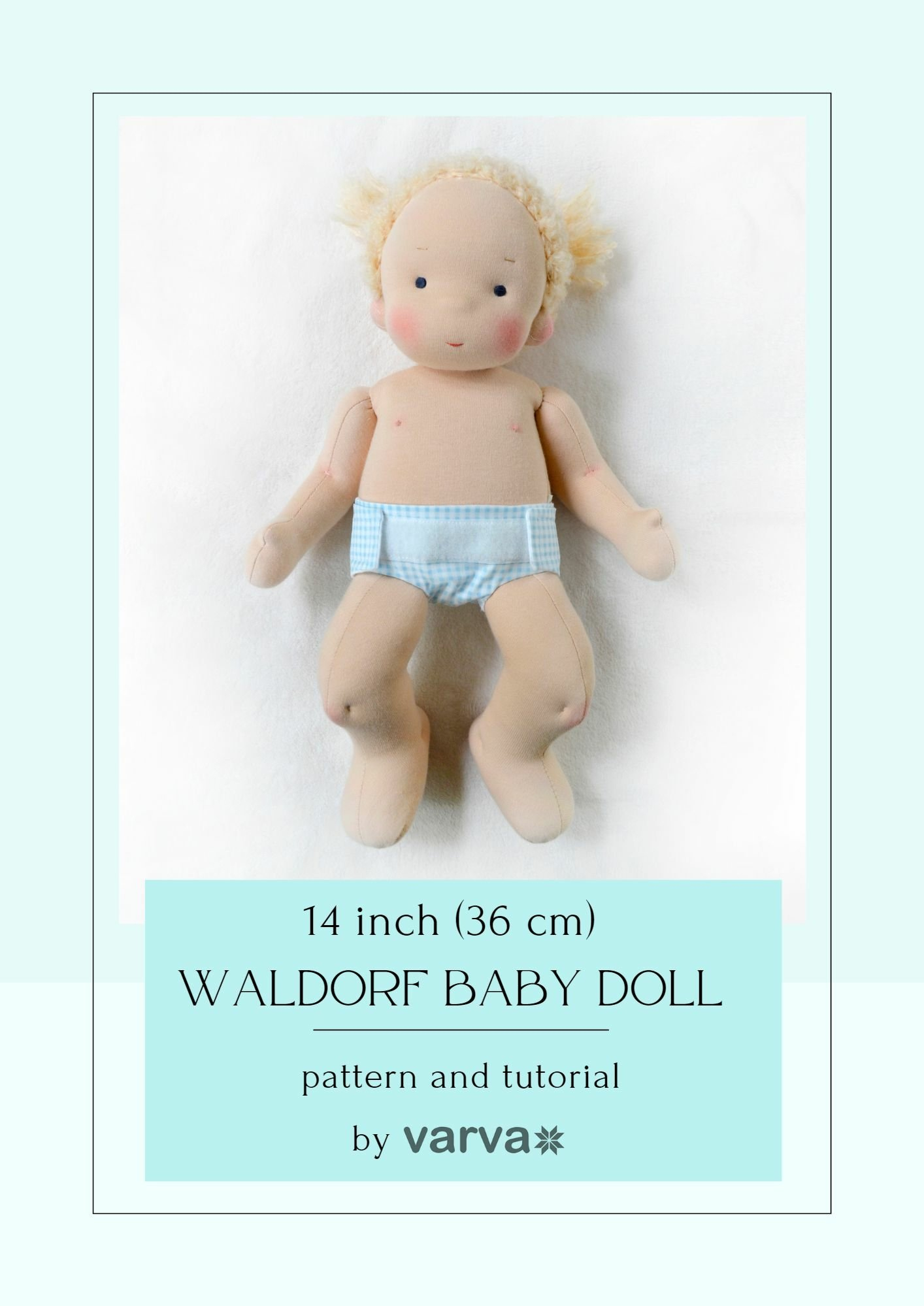 Natural Organic Waldorf Dolls Sewing Pattern And Tutorial for Printable Free Waldorf Doll Pattern