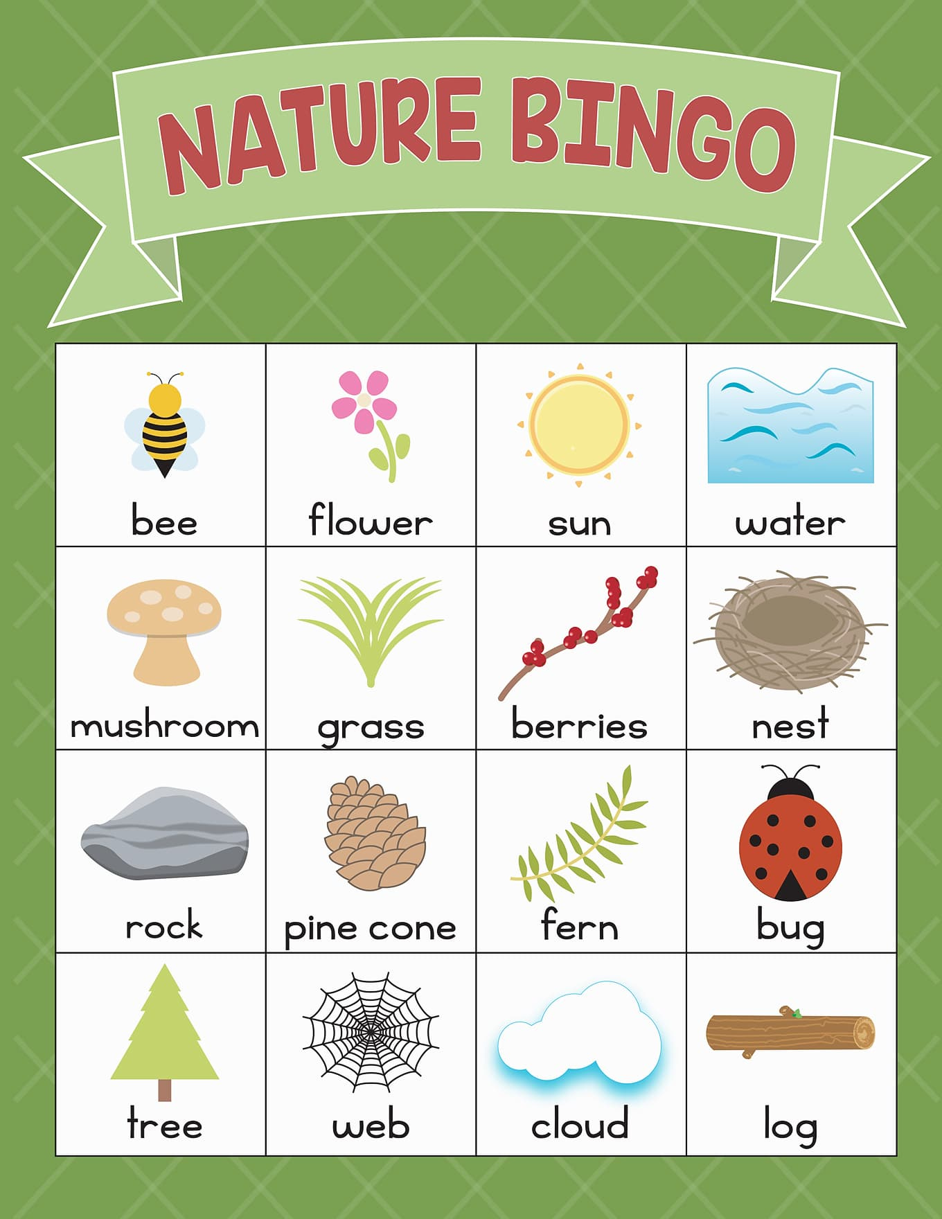 Nature Scavenger Hunt - Fireflies And Mud Pies within Scavenger Hunt Bingo Cards
