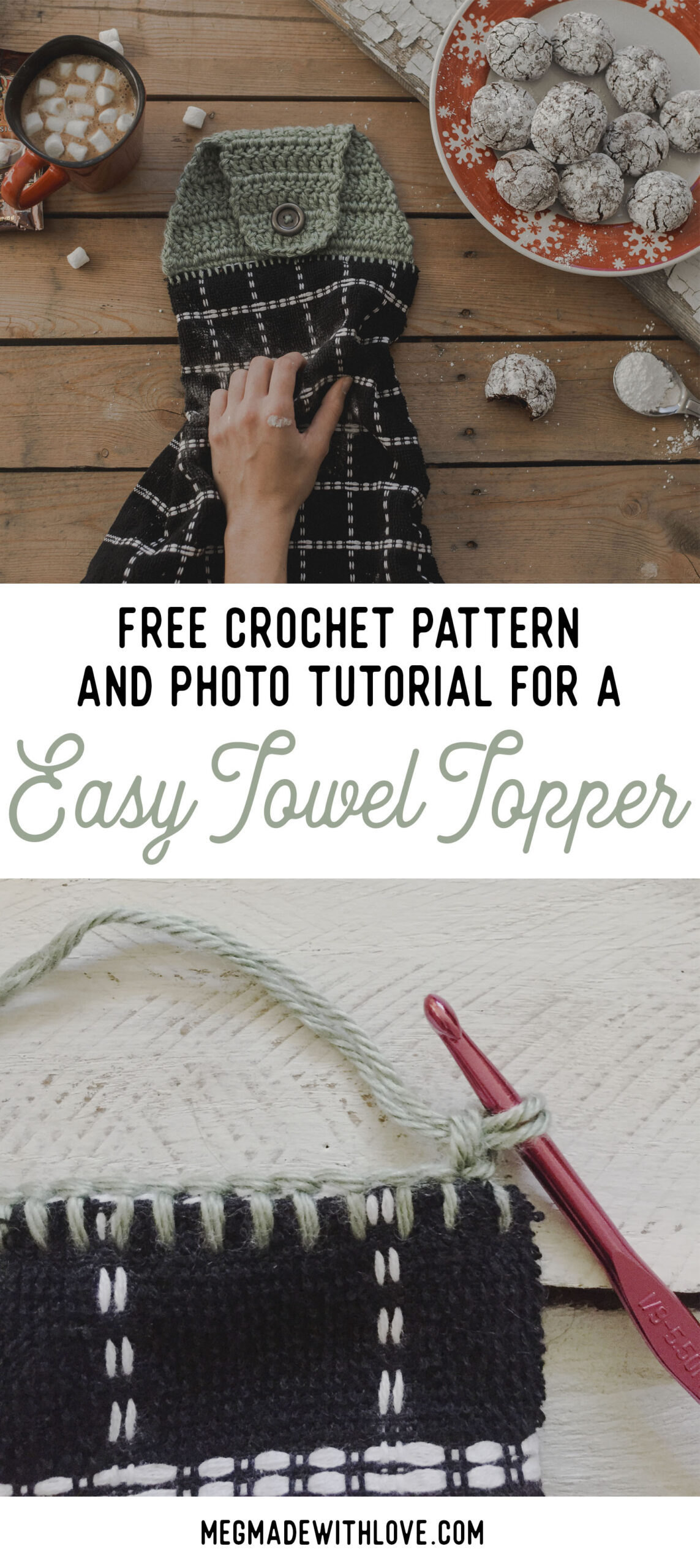New Free Crochet Pattern For An Easy Towel Topper — Megmade With Love with Free Printable Crochet Towel Topper Pattern