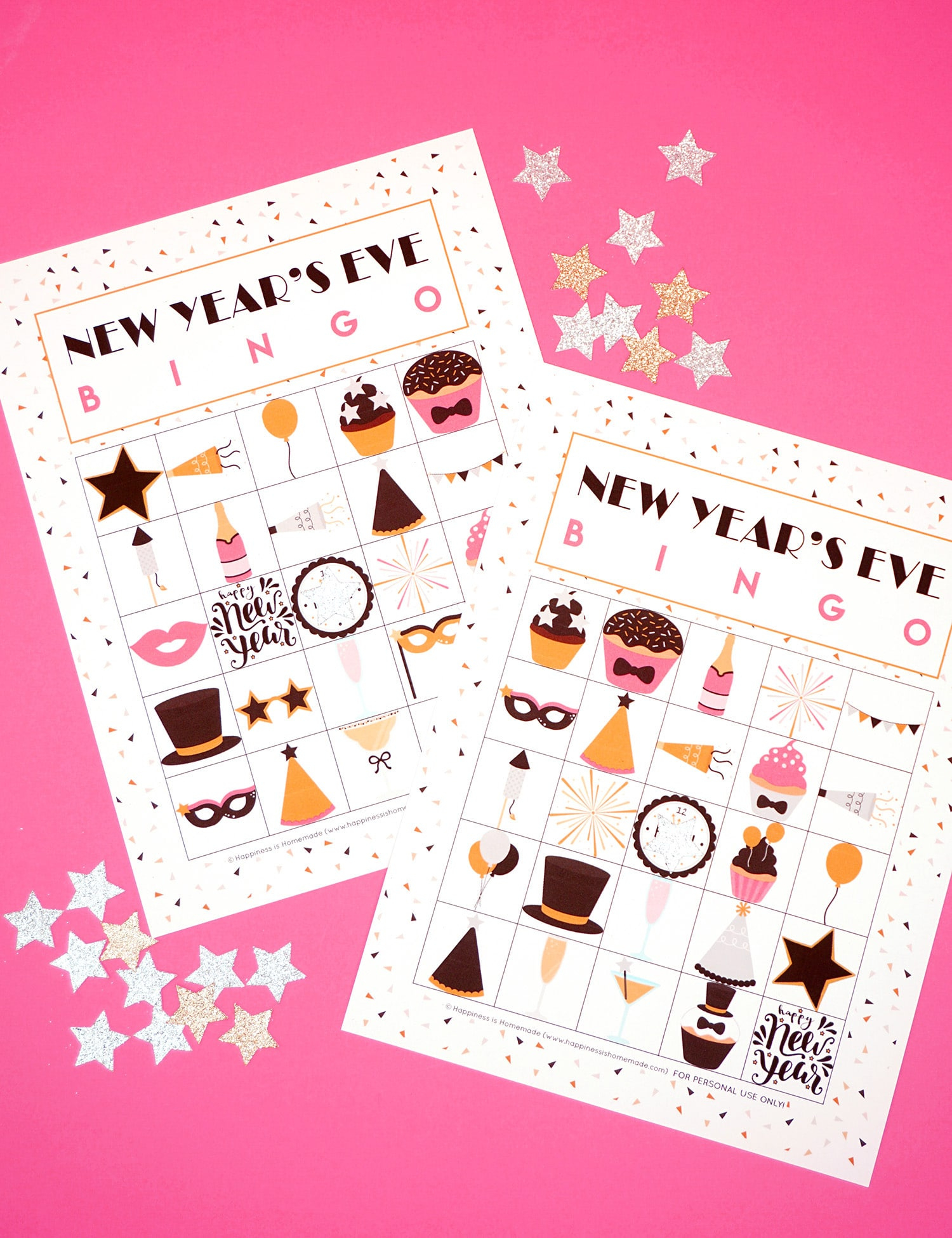 New Year&amp;#039;S Eve Bingo Printable - Happiness Is Homemade regarding New Year&amp;amp;#039;s Bingo Cards
