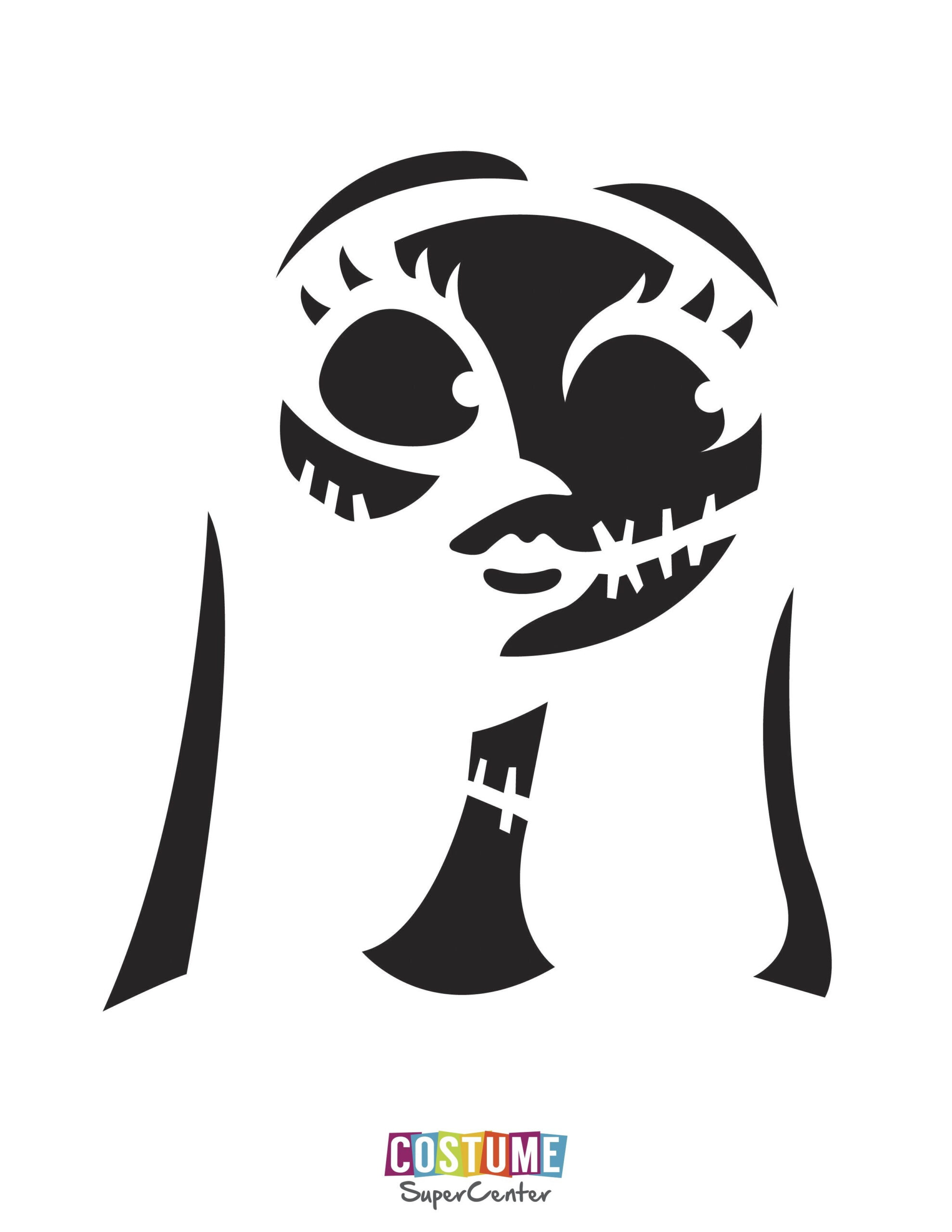 Nightmare Before Christmas: Sally (Pumpkin Stencil - Pumpkin for Sally Pumpkin Stencils Free Printable