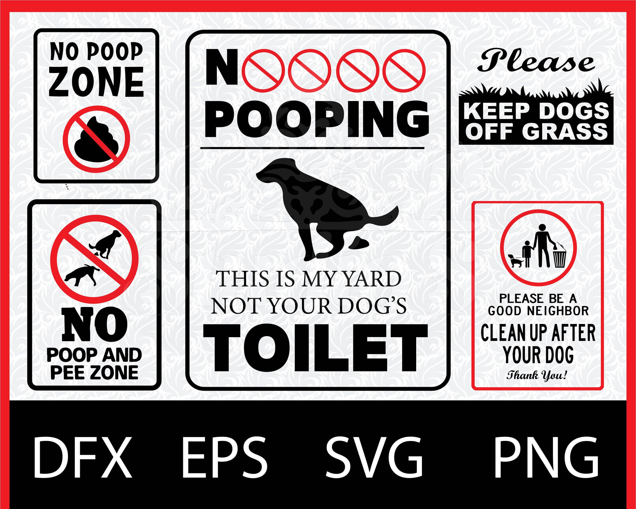 No Dog Poop Svg | No Pooping Bundle | Digital Download | Dog Signs Svg pertaining to Free Printable Dog Poop Signs Uk