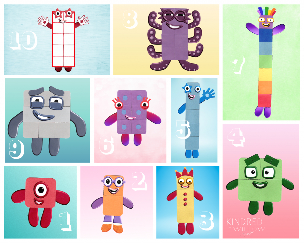 Numberblocks Craft With Printable - Free Download - Kindred + Willow throughout Numberblocks Printables Free Download