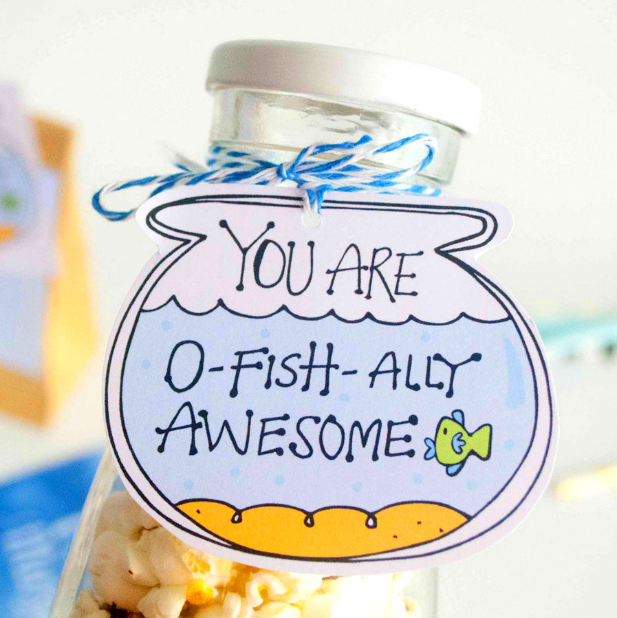 O-Fishally Awesome Printable Gift Tag P004 in You Are O Fish Ally Awesome Printable Free