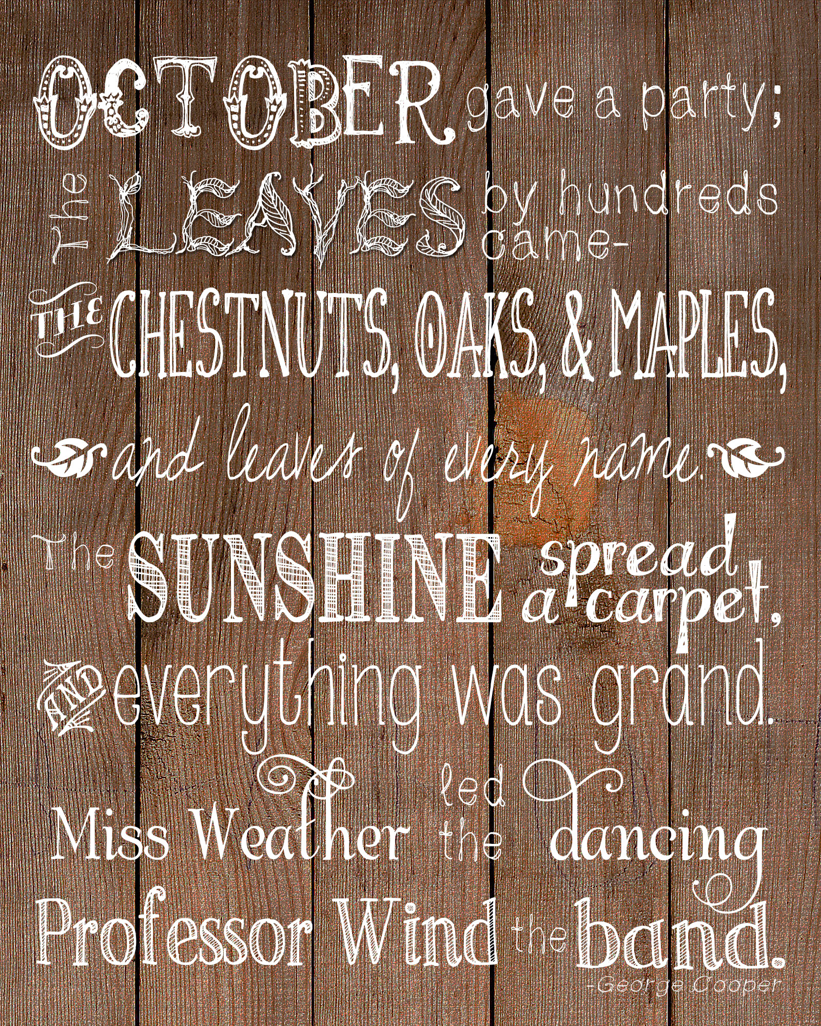 October&amp;#039;S Party Free Printable - Unoriginal Mom for October Gave A Party Printable