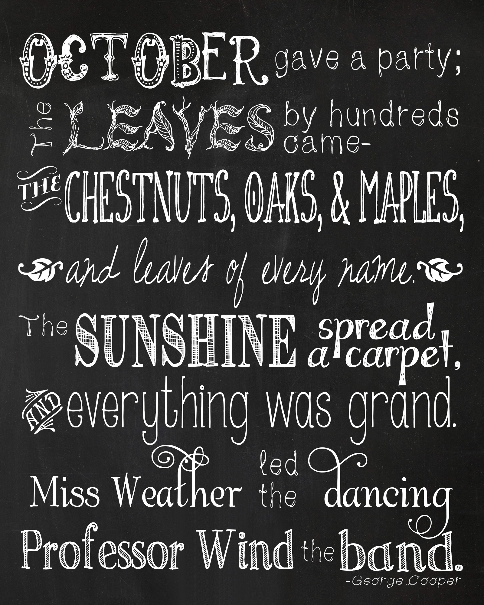 October&amp;#039;S Party Free Printable - Unoriginal Mom pertaining to October Gave a Party Printable