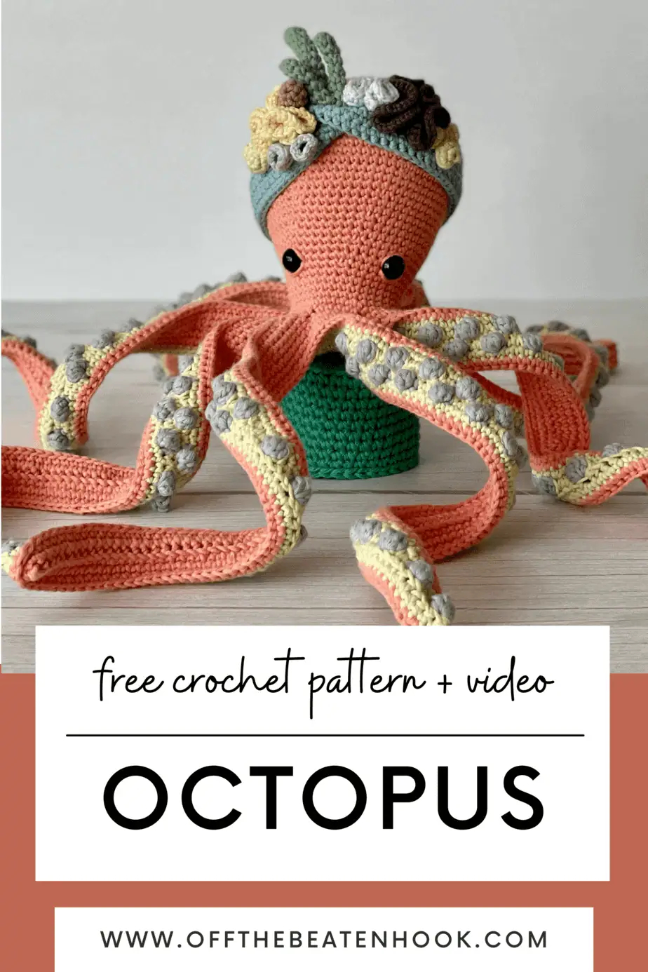 Octopus Crochet Pattern: Free Pattern + Video Tutorial for Free Printable Crochet Octopus Pattern