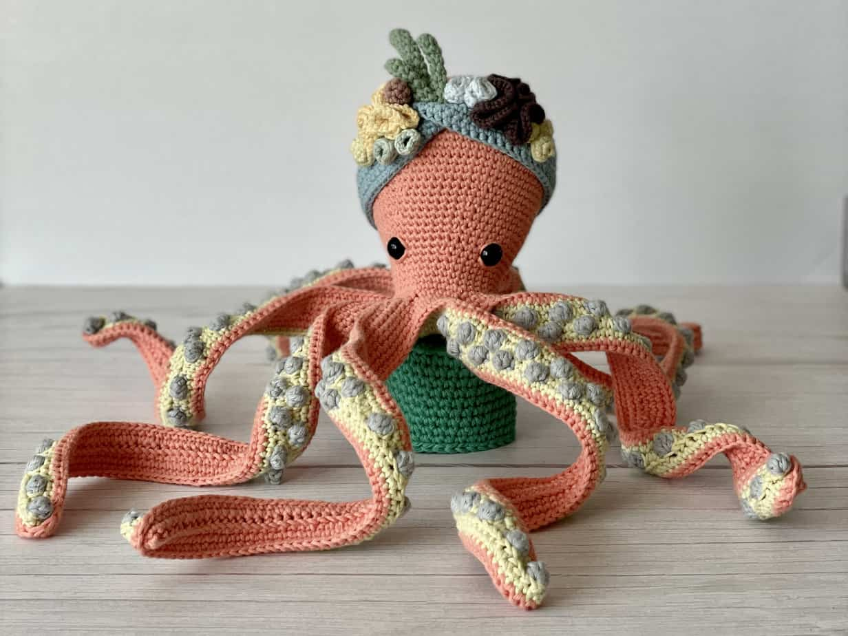 Octopus Crochet Pattern: Free Pattern + Video Tutorial with Free Printable Crochet Octopus Pattern
