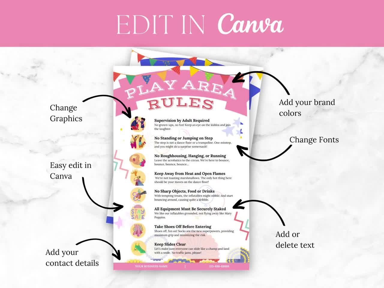 Outdoor Bounce House Rules Sign | Printable Kids Play Rules | Soft Play Rules | Inflatables Rules Poster | Indoor Play Safety Instructions with regard to Bounce House Rules Printable