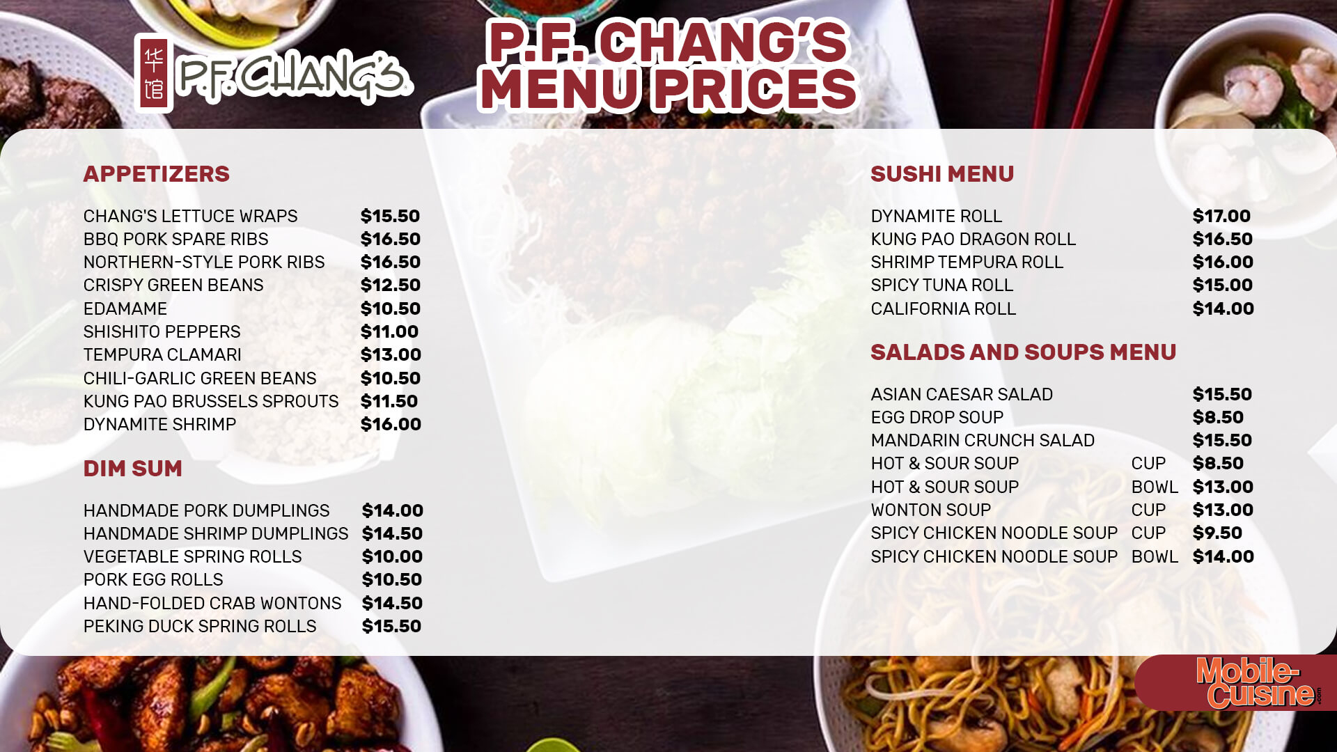 P.f. Chang&amp;#039;S Menu Prices + Rewards Program (2024) in Free Printable Pf Chang&amp;#039;S Menu With Prices