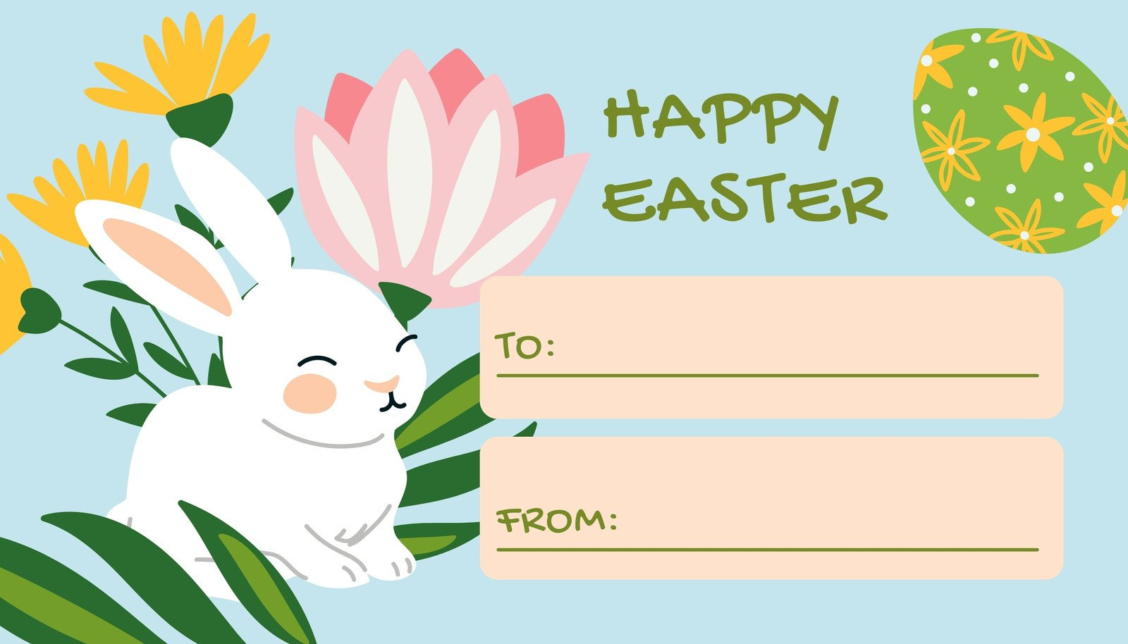 Page 2 - Free Printable And Customizable Easter Tag Templates | Canva with regard to Printable Easter Egg Name Tags