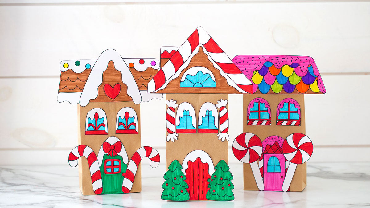 Paper Bag Gingerbread House - The Best Ideas For Kids regarding Paper Bag Gingerbread House Free Printable