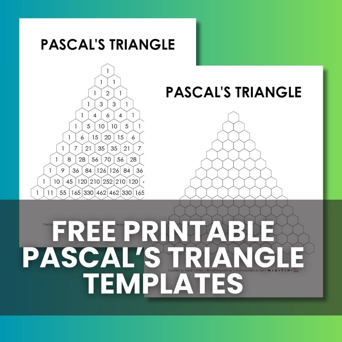 Pascal&amp;#039;S Triangle Templates - Blank And Filled Pdf for Pascal&amp;#039;S Triangle Printable Worksheet
