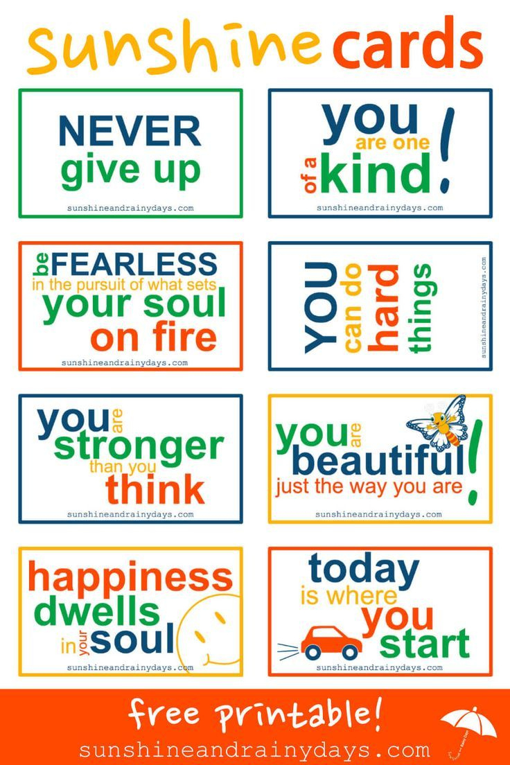 Pay It Forward In Style With Sunshine Cards! pertaining to Free Printable Kindness Notes