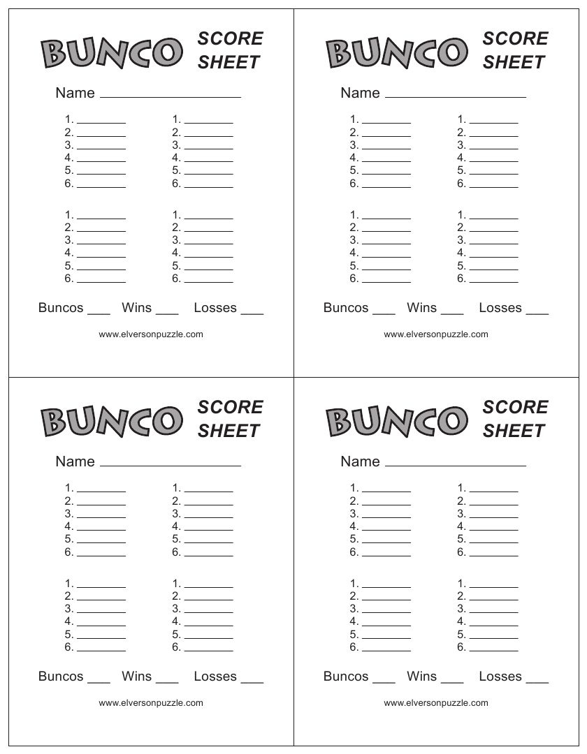 Pdfelement for Bunco Score Sheets Printable Free