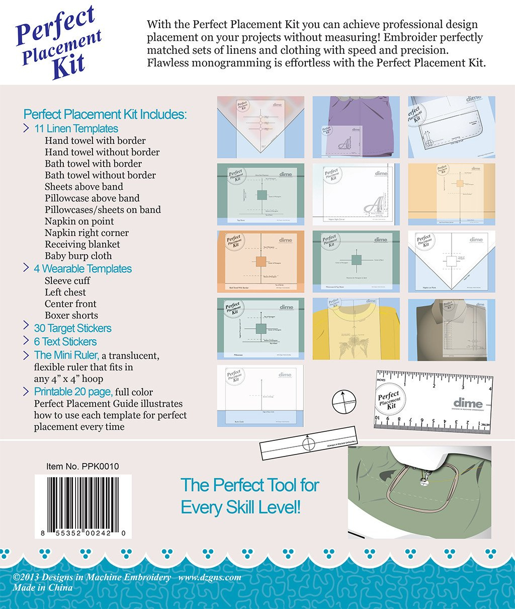 Perfect Placement Kit | Embroidery Garden inside Printable Embroidery Placement Guide