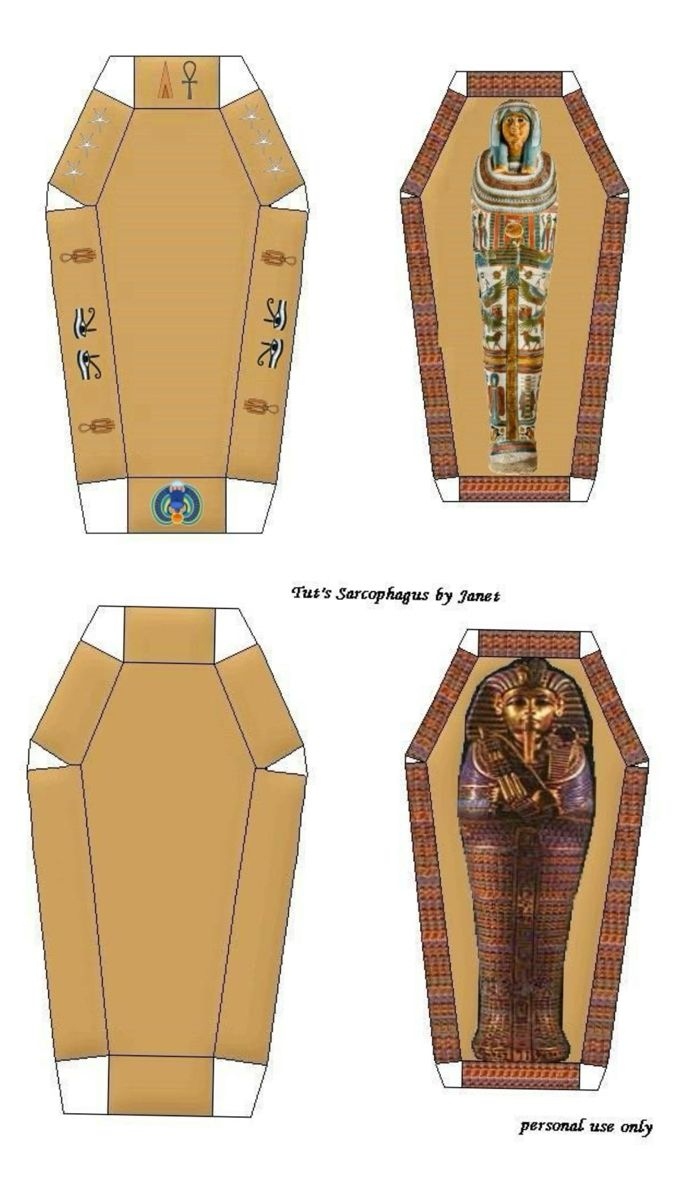 Pin De Celene En Guardado Rápido | Maquetas De Egipto, Piramides with regard to Sarcophagus Template Printable Free