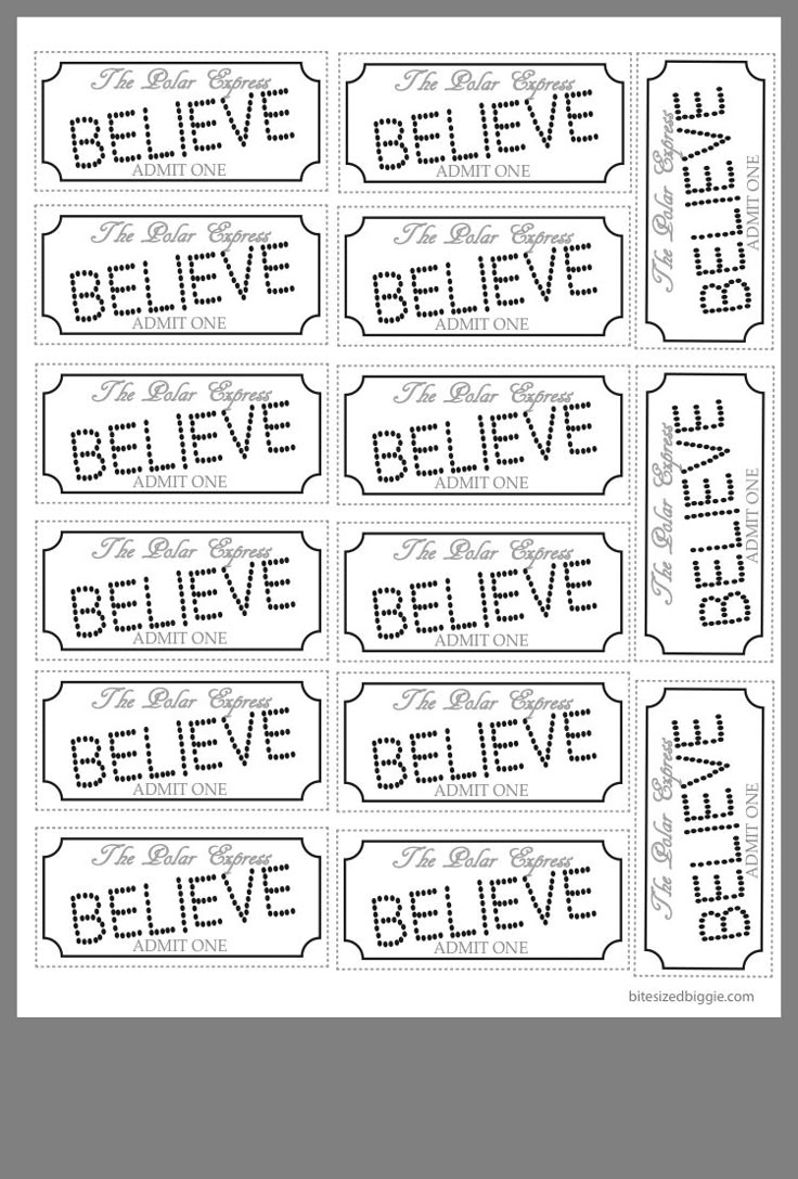 Pincarolyn Haught On 2Nd Grade Reading | Polar Express Tickets throughout Polar Express Ticket Printable Black and White