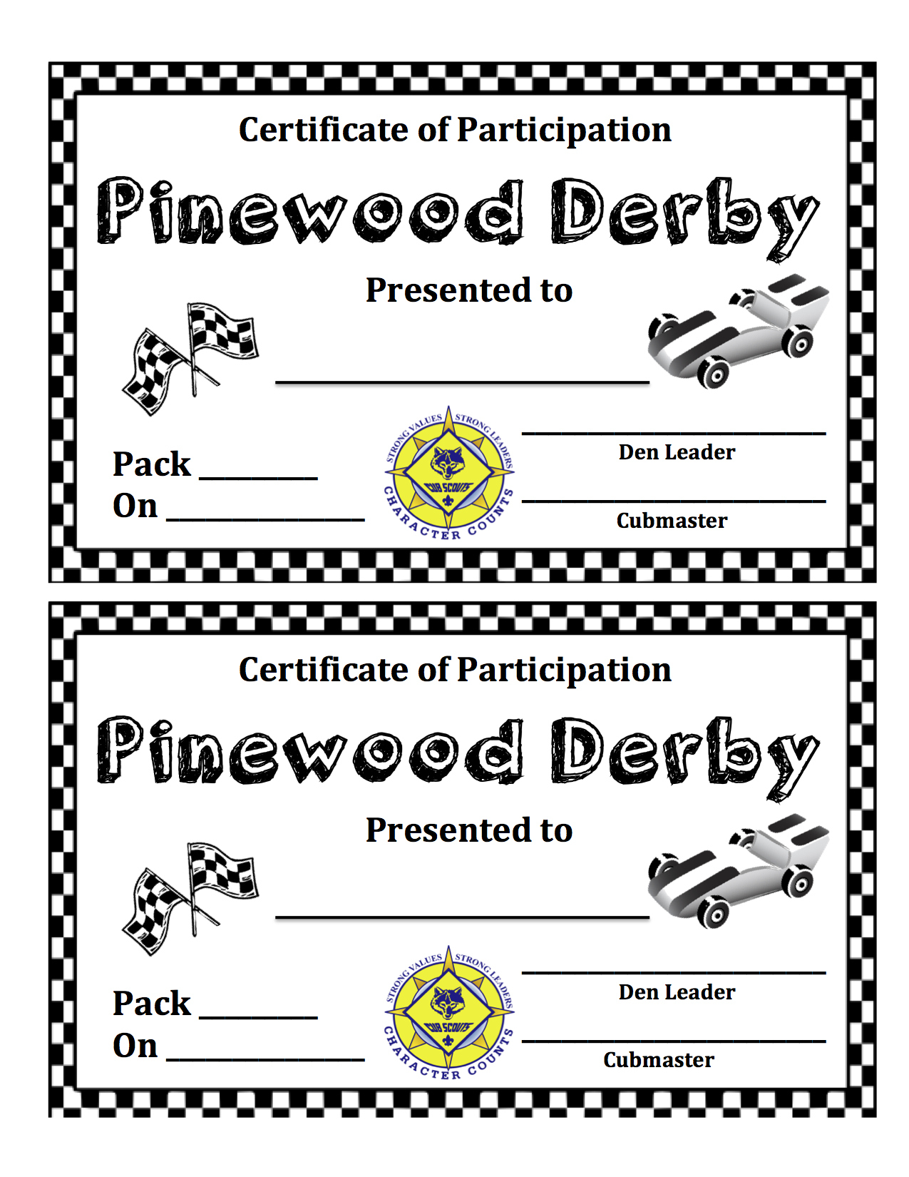 Pinewood Derby | Domesticity At Its Finest! pertaining to Pinewood Derby Certificates Free Printable