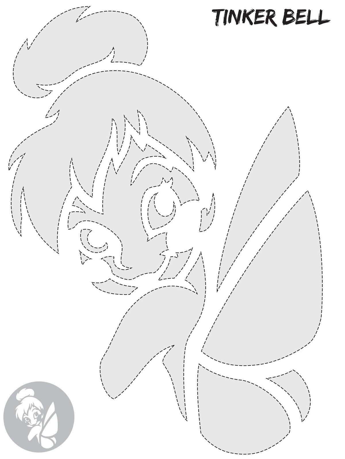 Pinkari Museus On Disney Clip Art | Pumpkin Carving Patterns inside Tinkerbell Pumpkin Stencils Free Printable