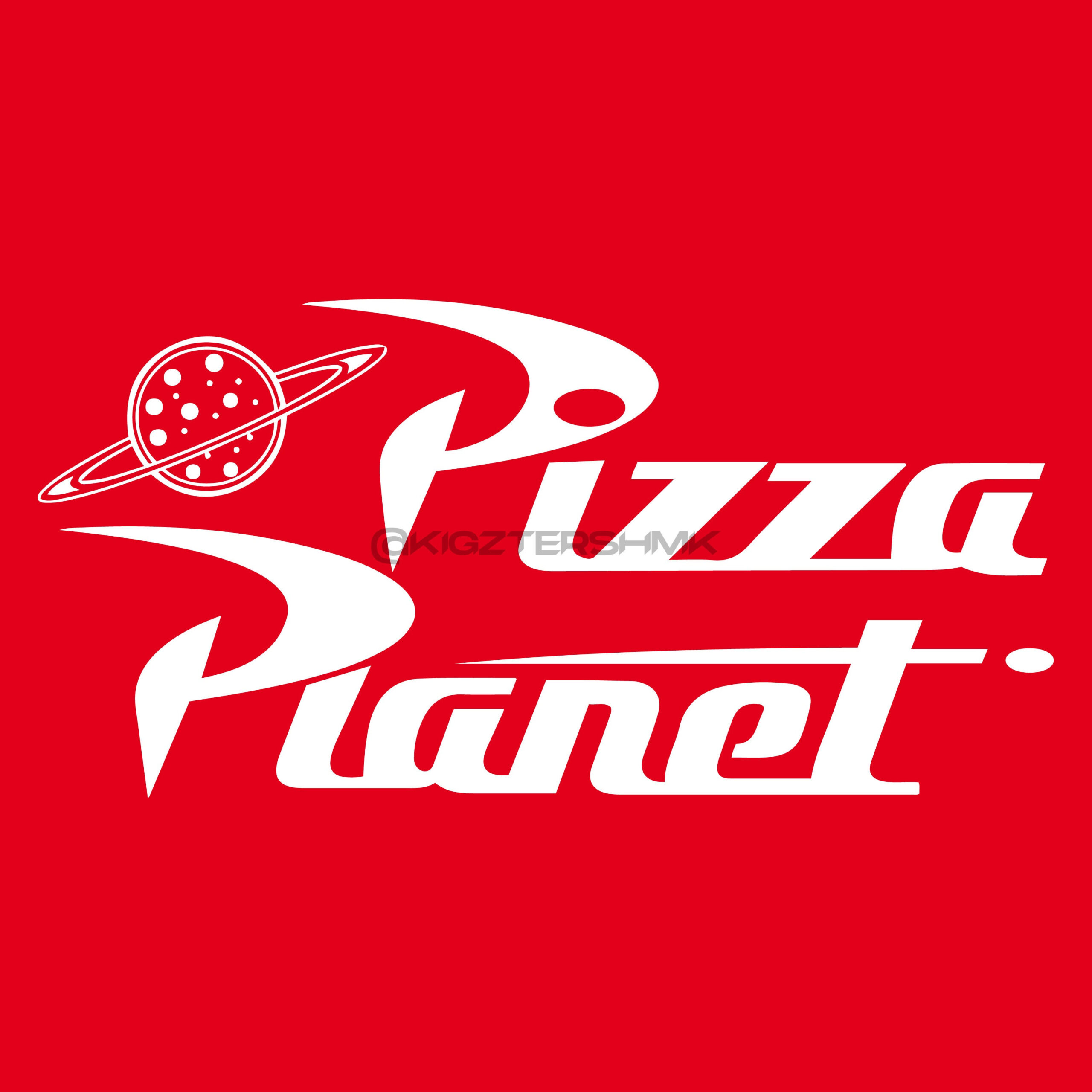 Pixar Toy Story Pizza Planet Logo Sticker/Decal (Decoration) (Pdf/Png) with Pizza Planet Sign Printable