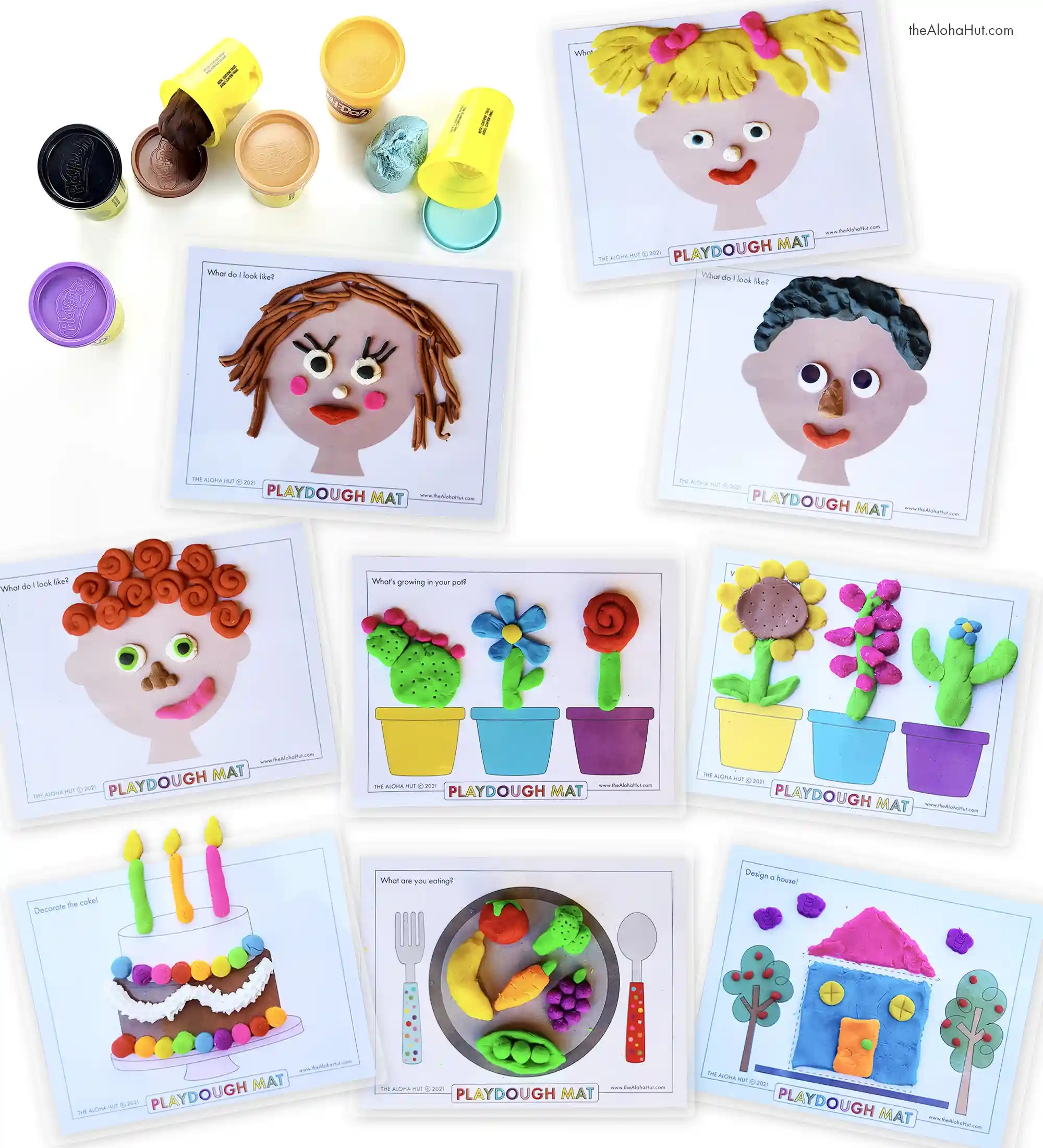 Playdough Mats To Inspire Creativity The Aloha Hut regarding Playdough Mat Free Printable