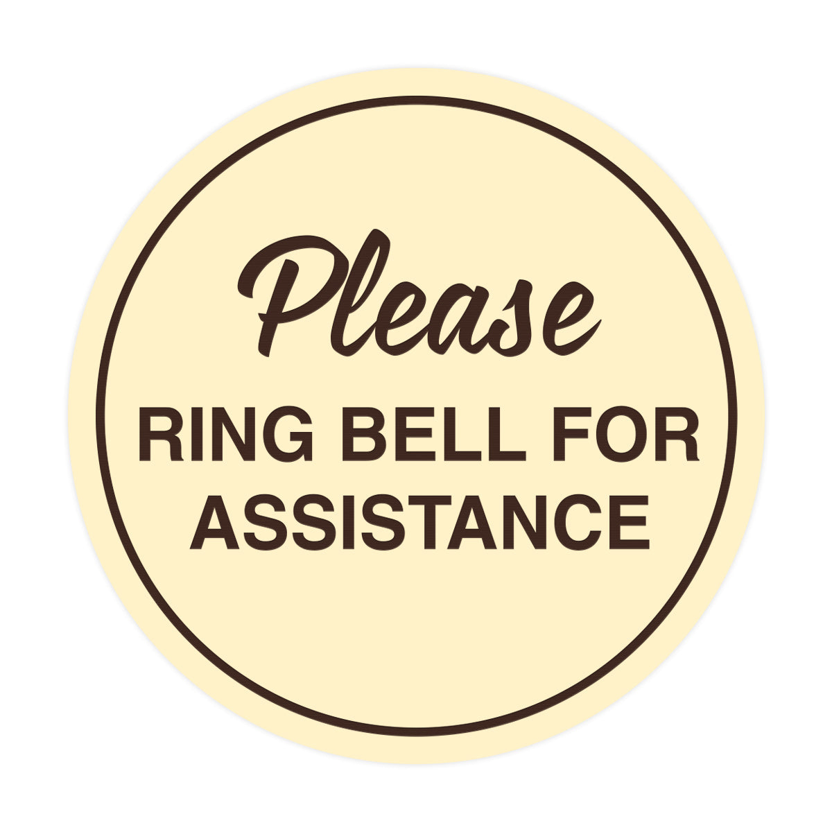 Please Ring Bell For Service Sign Deals inside Please Ring Bell For Assistance Printable Free