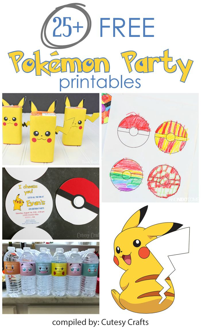 Pokemon Birthday Party Invitations (With Free Silhouette Cut File with regard to Free Printable Pokemon Birthday