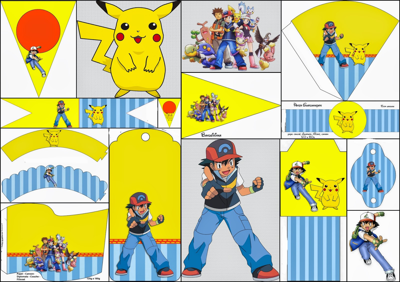 Pokemon: Free Party Printables And Images. - Oh My Fiesta! For Geeks with Pokemon Birthday Free Printables