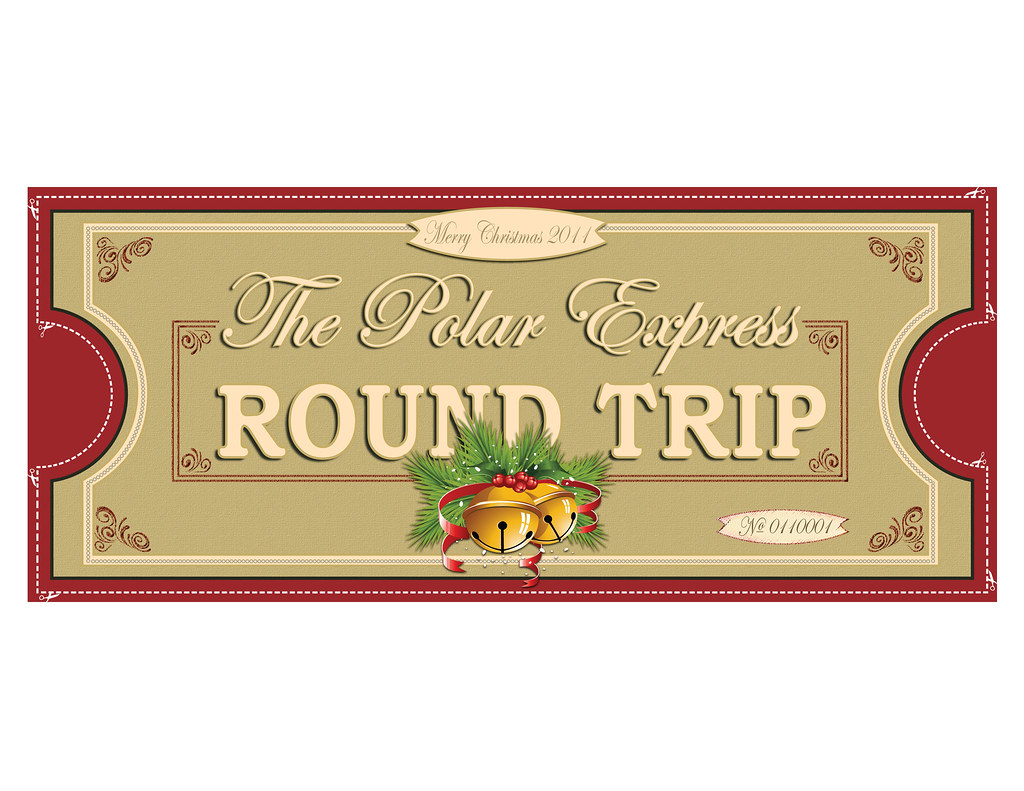 Polar Express Ticket Front 1Up 8.5X11 | Free Printable Polar… | Flickr pertaining to Polar Express Ticket Printable Free