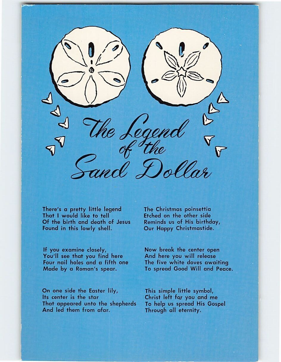 Postcard The Legend Of The Sand Dollar | Other / Unsorted regarding Free Printable Printable Legend of the Sand Dollar