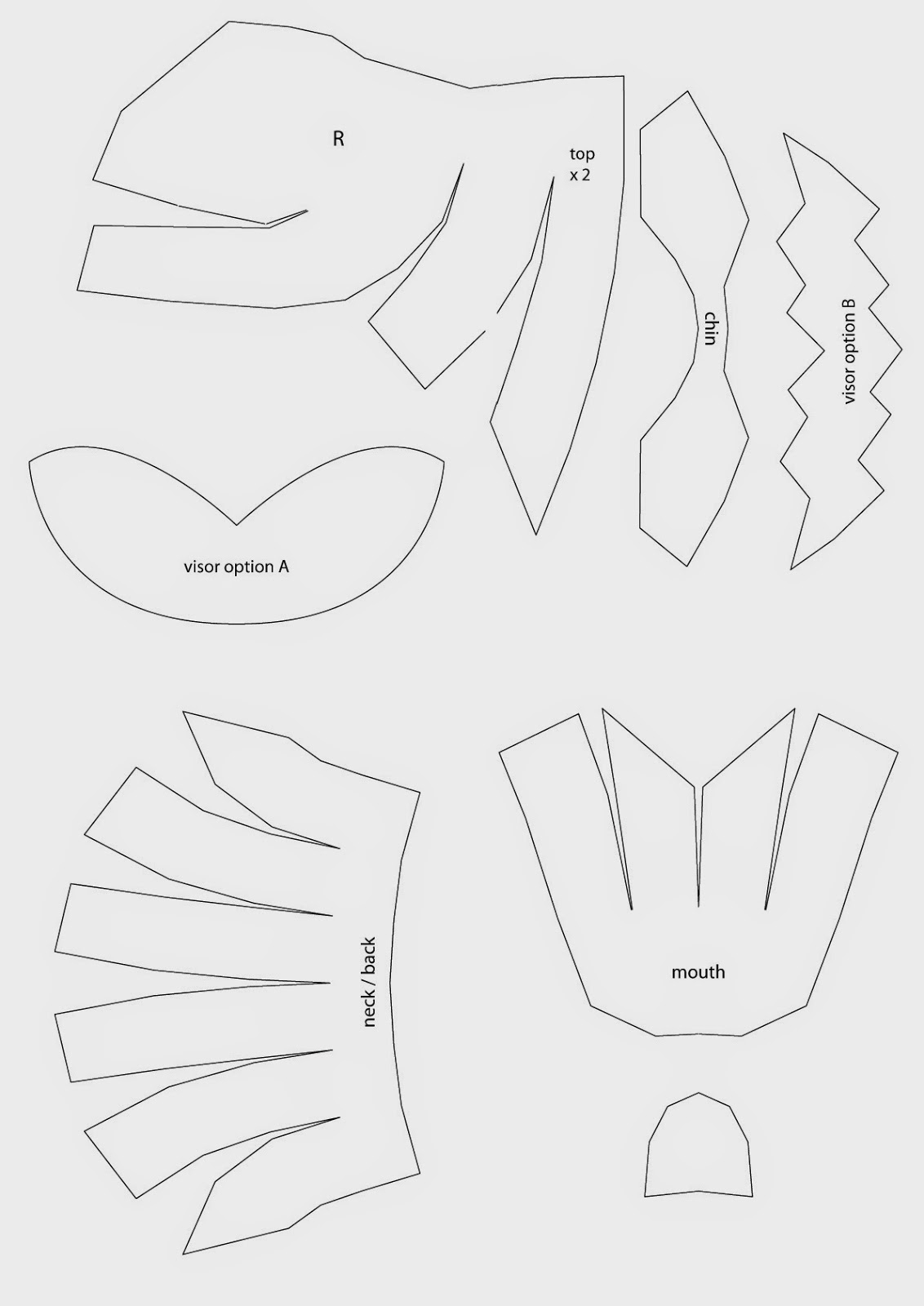 Power Rangers Helmet, Cardboard Head For Mask, Hat &amp;amp; Wig Diy (With pertaining to Free Printable Power Ranger Mask Template